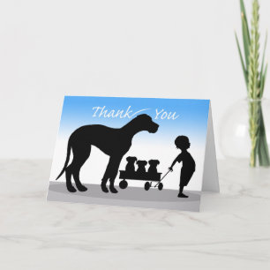 Cartão De Agradecimento Obrigado por ajudar com o "Litter Whelping"