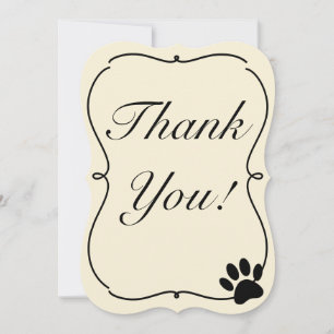Cartão De Agradecimento Obrigado Por Festas De Cães E Eventos