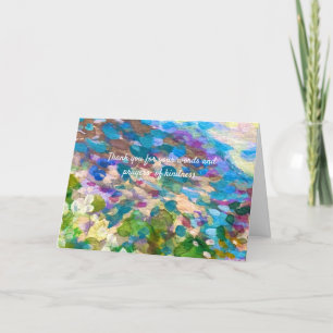 Cartão De Agradecimento Obrigado por participar do funeral