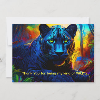 Cartão De Agradecimento Obrigado por ser do meu tipo de SELVAGEM