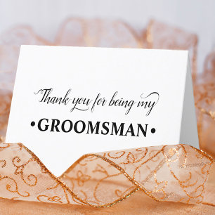 Cartão De Agradecimento Obrigado por ser meu Padrinho de Casamento
