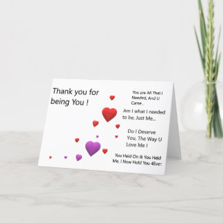 Cartão De Agradecimento Obrigado por ser U