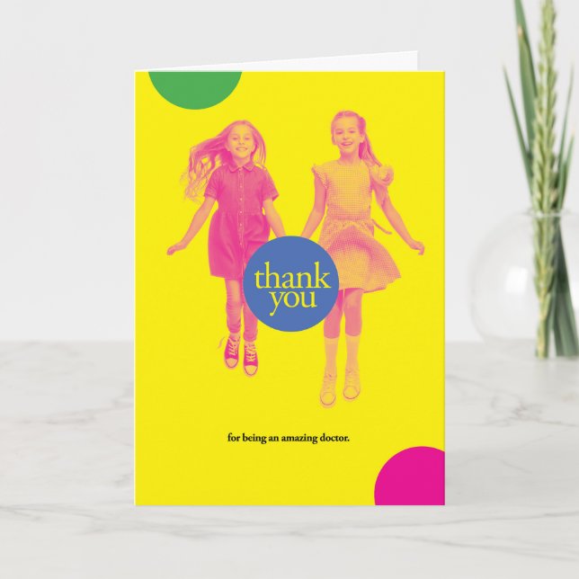 Cartão De Agradecimento Obrigado por ser um médico incrível (Frente)