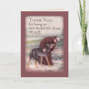 Cartão De Agradecimento Obrigado Por Sua Simpatia, Rua Francis com Wolf