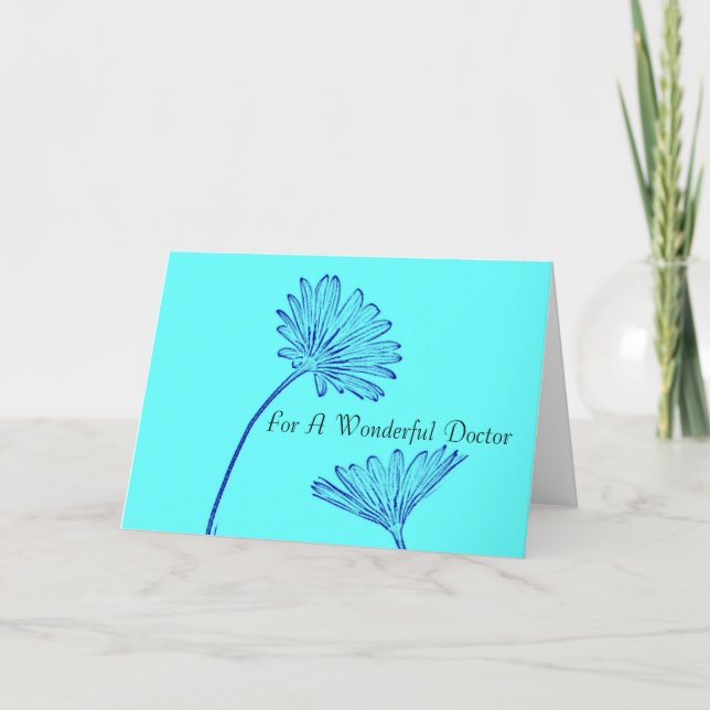 Cartão De Agradecimento Obrigado - Por Um Excelente Médico (Frente)
