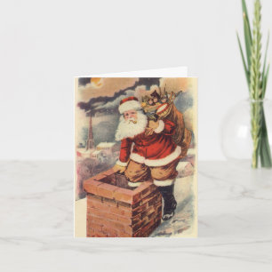 Cartão De Agradecimento Obrigado por um Natal Antigo