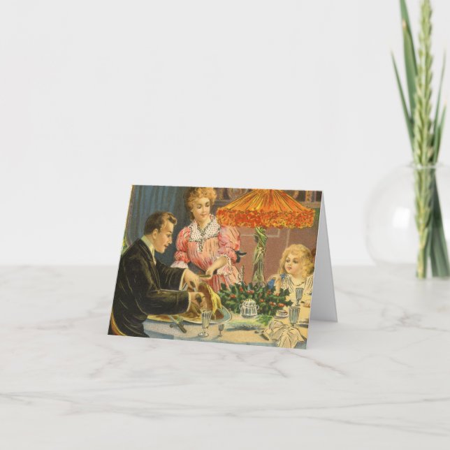 Cartão De Agradecimento Obrigado por um Natal Antigo (Frente)