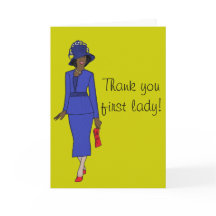 Obrigado, primeira senhora