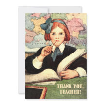 Obrigado, Professor. Placa plana Vintage Art