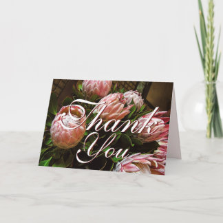 Cartão De Agradecimento Obrigado Protea Card