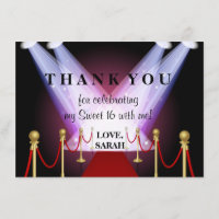 Obrigado que do doce 16 de Hollywood do tapete