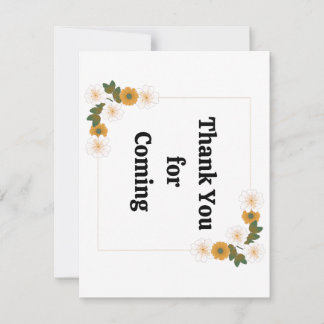 Cartão De Agradecimento obrigado que venha depois da festa