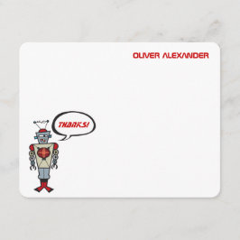 Cartão De Agradecimento Obrigado retro do aniversário do menino dos miúdos