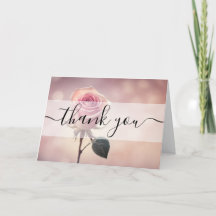 Obrigado Rosa Rosa Única Personalizada