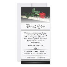 Obrigado Rosa vermelha no Piano - Palavras Não Pod