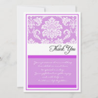 Obrigado roxo do casamento tema damasco você