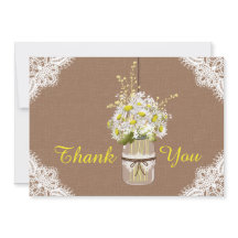 Obrigado rústico do laço das margaridas você