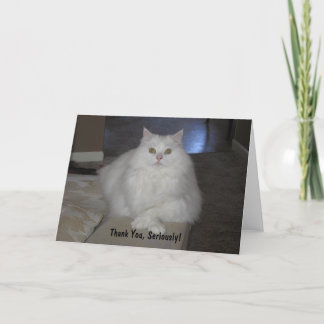 Cartão De Agradecimento Obrigado, seriamente!