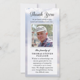 Cartão De Agradecimento Obrigado Simpatia Fotográfica Personalizada - Céu 