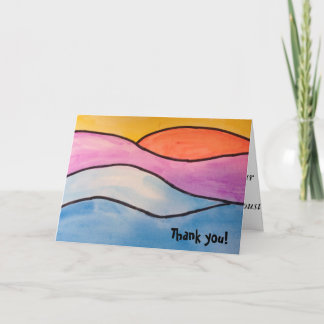 Cartão De Agradecimento Obrigado - Sunset Marcel Proust