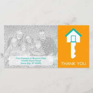 Cartão De Agradecimento obrigado-te para o presente de inauguração