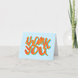 Cartão De Agradecimento Obrigado Tipo, Pó Azul