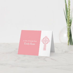 Cartão De Agradecimento Obrigado transversal irlandês religioso