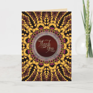Cartão De Agradecimento Obrigado Tribal Batik Card