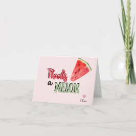 Cartão De Agradecimento Obrigado um Melão | Melancia | Aniversário