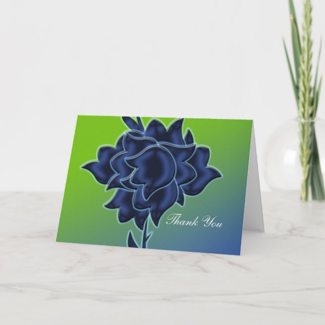 Cartão De Agradecimento Obrigado vazio de saudação (Frente)