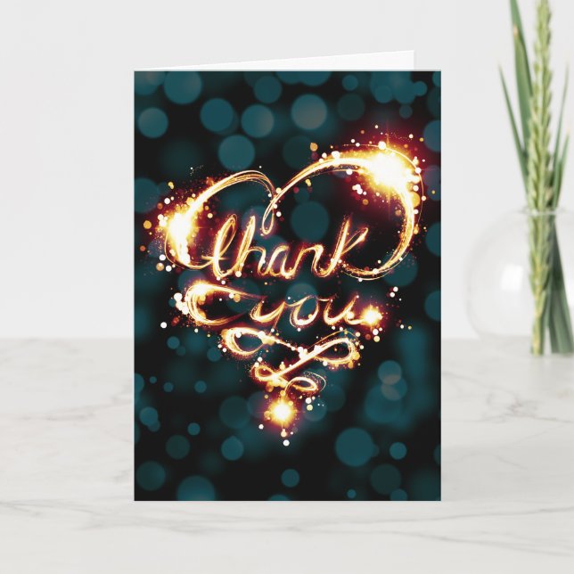 Cartão De Agradecimento obrigado você acender (Frente)