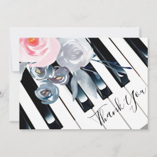 Cartão De Agradecimento obrigado você decora as flores das aquarelas do p