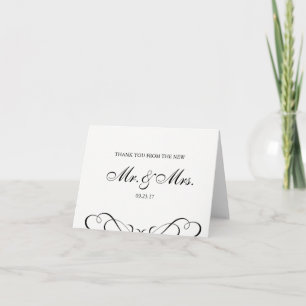 Cartão De Agradecimento Obrigado Wedding você
