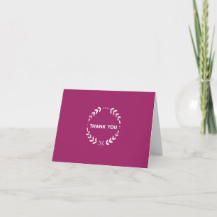Cartão De Agradecimento Obrigado Wreath
