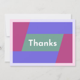 Cartão De Agradecimento "Obrigados"