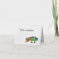 Obrigados a Chameleon Obrigado Nota Placas