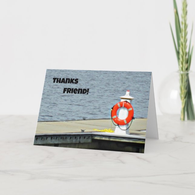 Cartão De Agradecimento Obrigados Amigo! (Frente)