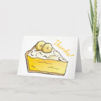 Obrigados! Banana Cream Pie Slice Dessert Foodie C