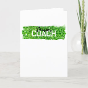 Cartão De Agradecimento Obrigados COACH Turf Team Personalizado Esportes