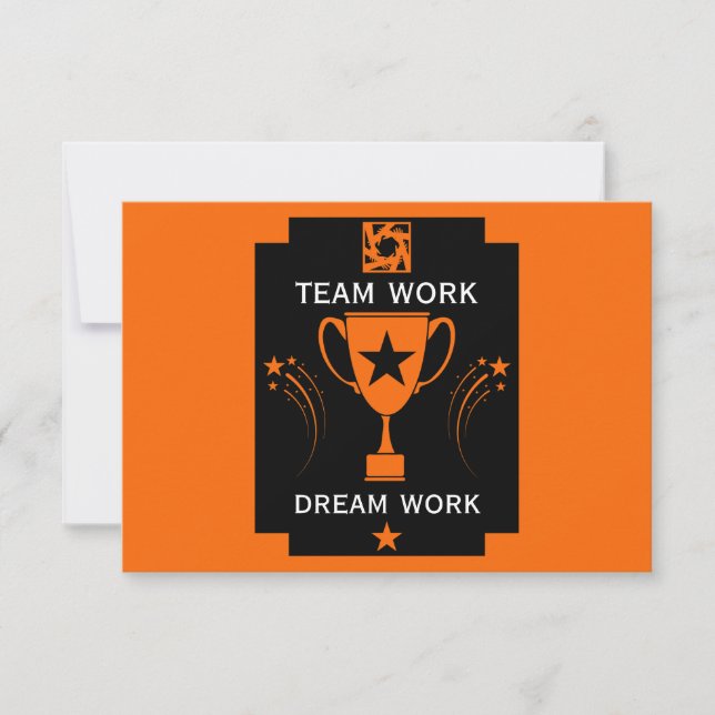 Cartão De Agradecimento Obrigados da equipe corporativa (Frente)