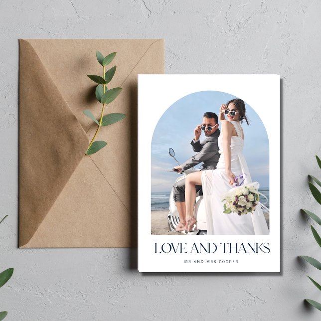 Cartão De Agradecimento Obrigados De Amor Arch Foto Casamento Obrigado (Criador carregado)