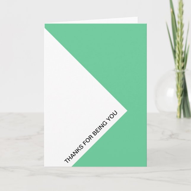 Cartão De Agradecimento Obrigados de ser você (Frente)