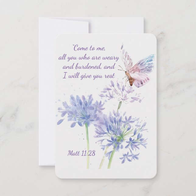 Cartão De Agradecimento Obrigados Funerais De Escritura Isaiah 41:10 Perso (Frente)