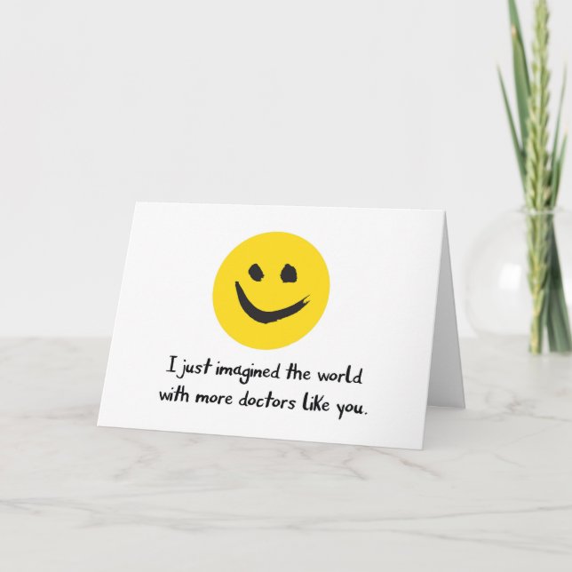 Cartão De Agradecimento Obrigados Médicos, Imaginando Mais Médicos Como Vo (Frente)