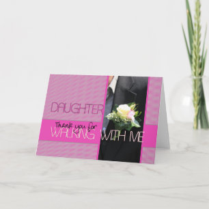 Cartão De Agradecimento Obrigados pais para me descer Aisle