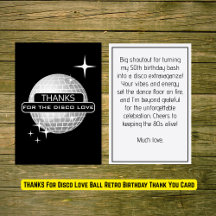 OBRIGADOS Para A Bola De Amor Da Disco - Aniversár