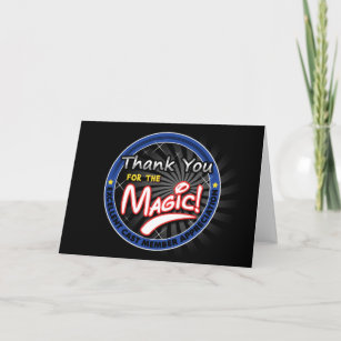 Cartão De Agradecimento Obrigados para a mágica - apreciação do membro do