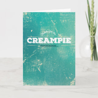 Cartão De Agradecimento Obrigados para a torta de creme!