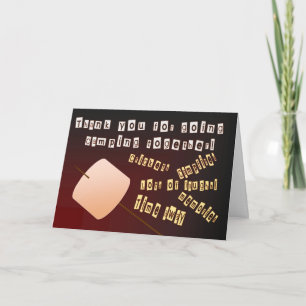 Cartão De Agradecimento Obrigados para acampar juntos