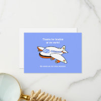 Obrigados para aterrissagem no meu avião de festa